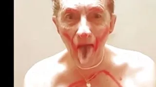 nude painting myself red