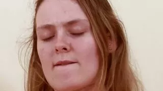 An amazing German chick adores cum on her mouth and tits