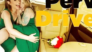 Horny Bridesmaids Sonny Mckinley & Tommy King Get Wild With Stranger On The Back Seat - Perv Driver