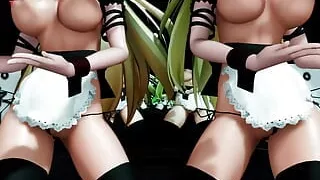 Chloe & Elena - Sexy Maids Dancing