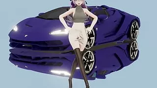 Haku - Hot Dress Sexy Dancing (3D Hentai)