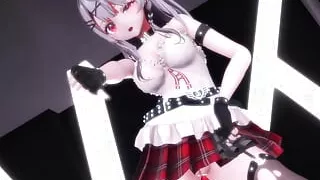 Sexy Teen Dancing and Gradual Undressing