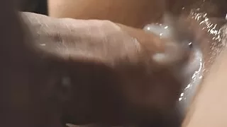 Pushed the leaking cream pie back inside. Extremely close-up