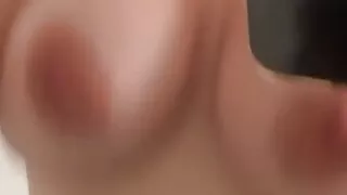 Beautiful big natural boobs jumping