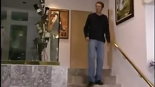 Cute Ho Gets Pussy and Ass Filled with Cock Then Takes Facial Cumshot on the Sofa