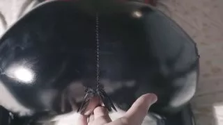 Latex MILF Wants Finger Orgasm From Behind - Real Amateur Orgasm 4K