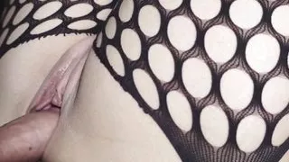 He Fucks Me Quickly on the Table and He Gives Me Hot Cum on My Pussy