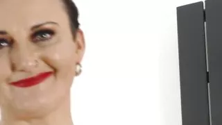 Mature housewife fucks her pussy after cleaning