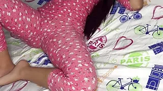 The Pussy of my 18-year-old Maid in Pajamas is Delicious