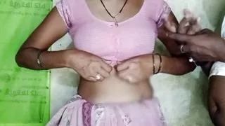 Sister-in-law, after eating Surti, got her breasts pressed a lot and got fucked hard by her brother-in-law.
