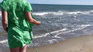 Even naked, I humiliate my husband on the beaches