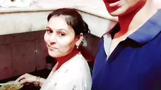 Puja cooking and romance with hardcore sex