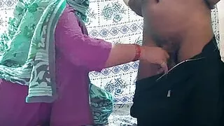 Russian stepmom and stepson sex in the room