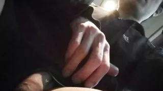 Bus boy shows his uncut dick sticking out of his too short shorts, freeballing discretly, shyly revealing his foreskin, his glan