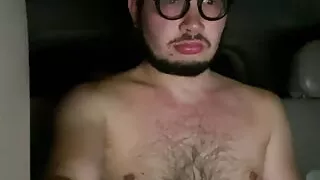 Tattooed Twink Jerks Off In Car Until He CUMS