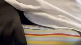 Sexy stripped panty try on