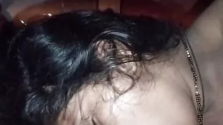 Hot and sexy desi Indian girl sucking lover cock like a lolipop with beautiful wet pussy