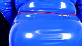 Kinky PVC Dress Big Tits and Rope (Mature Milf Mom Swinger Big Ass Big Tits BBW Plump Amateur Homemade Jiggle Self Tied)