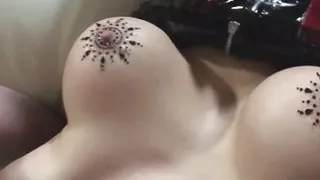 Domina takes two cocks