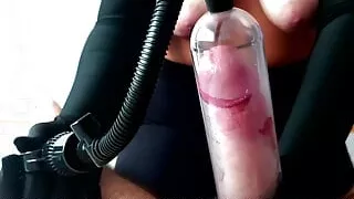 Hard Handjob with Penis Pump! CBT Cock Denial Femdom Mistress Redix