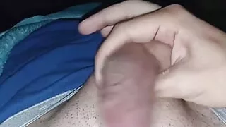 Close up jerking off