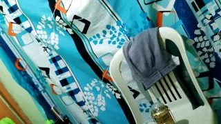 PORN ON HALLOWEEN!! young woman witch with hat gets on the couch, and asks her guest to caress her before having sex