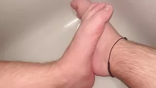 pissing in the shower