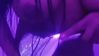 Playing with my fat pussy in the shower