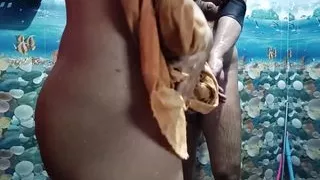 My mallu cuckold slut wife full nude bath with her step brother and she enjoying while I watching their fun sex bathing