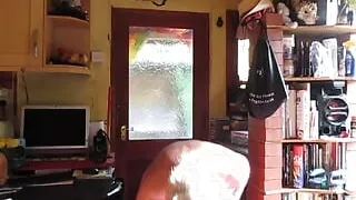 Will Polski Strips Off His Skin Tight Lycra Shorts & Cums Hard