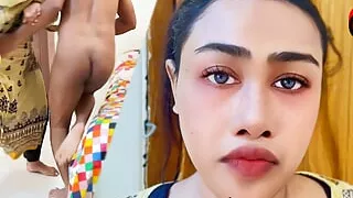 Thief Enters Desi Housewife's Room & Tries To Tie Her Up, But Hot Housewife caught him & tied Him up, Then fucked him - Cowgirl