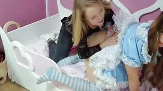 First Time Sex, Lingerie, Masturbation, Shemale Sex, Solo, Stockings