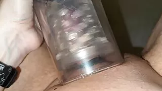 small foreskin cock gets spoiled with mastubator