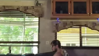 Tattooed Twink Caught Jerking Off And CUMS