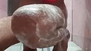 Hot big dick man masturbating passionately in the bath Sassykashi