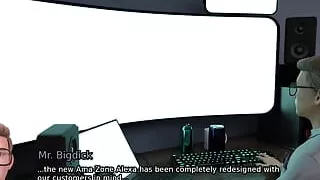 Sexbot #1 - Sam Walked in While Mr. Bigdick Was Half Naked... Mr. Bigdick Found Alexa