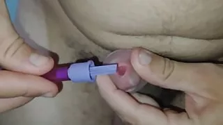 dick growth method by inserting homemade serum.
