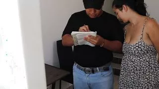 Security guard fucks a horny whore eager for cock