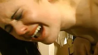 French teen girl gets her holes pounded by an old cock