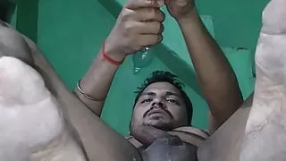 Indian slave taking big rod