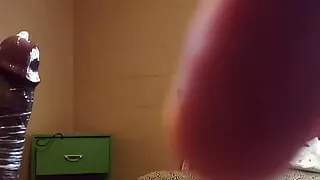 Transexual  azucena cums big load.