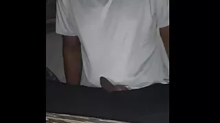 sitting on the chair for cumshot