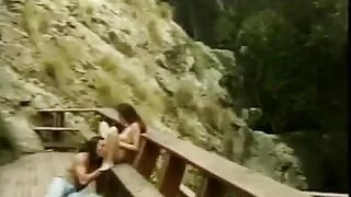 Slut gives head and plowed on boardwalk