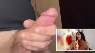guy reactranssexual  and jerks off to transsexual  glory hole