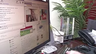 Guy drops by and fucks a really sexy webcam model