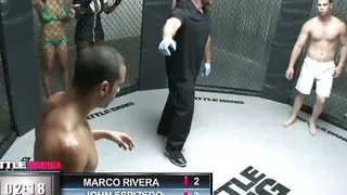 Fighter fucks a busty ebony slut because he's a loser