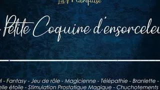 The naughty sorceress helps you drain your balls