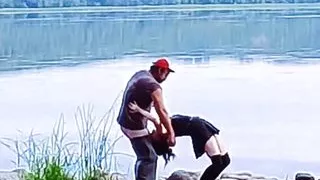 Best Part of Camping Is Breakfast on the Beach First Thing in the Morning