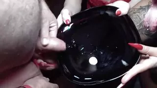 Taking My TS-girl to a Creampie Gangbang