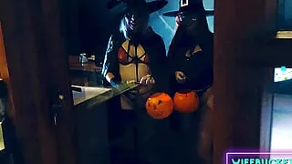 Wife Porn by Wifebucket - My wife and her stepsister surprised me for Halloween